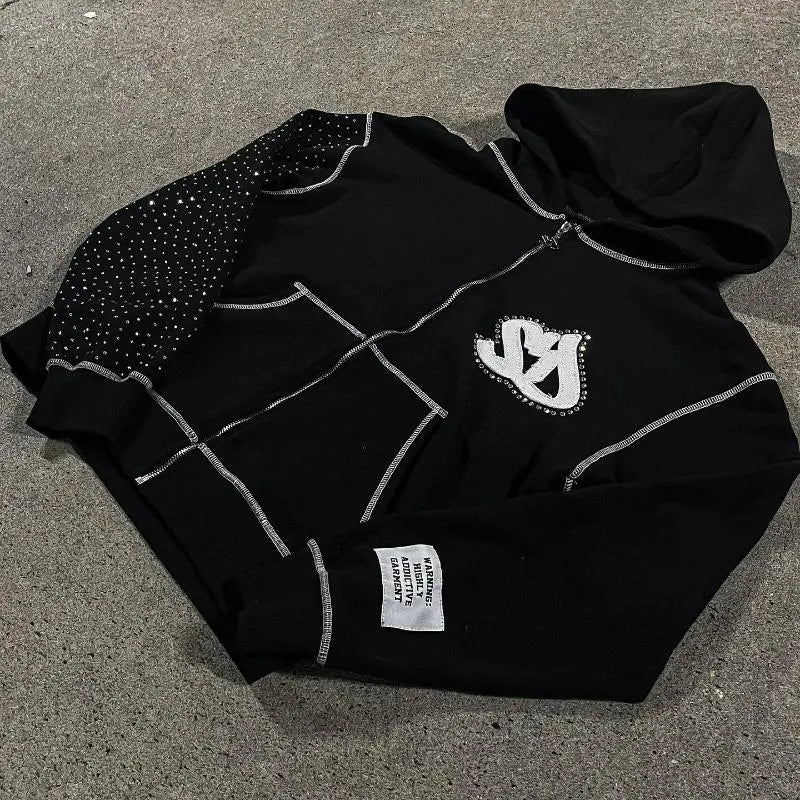 SD Rhinestone Jacket - Streetwear Boulevard