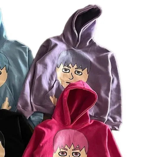 Mii Character Middle Finger Hoodie - Streetwear Boulevard