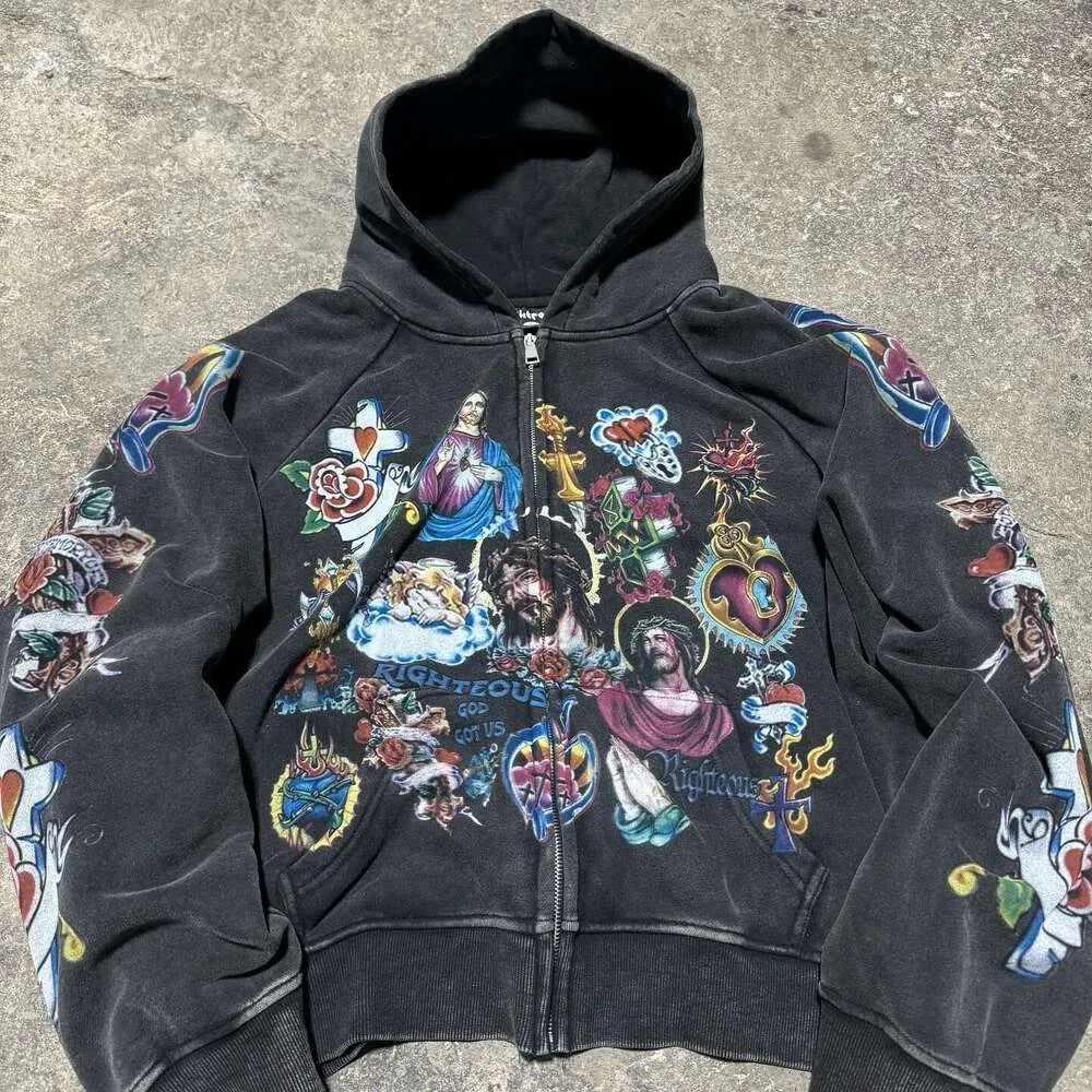 Risen Christian Zipper Hoodie - Streetwear Boulevard