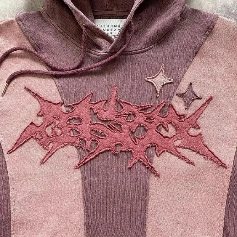 Pink Shades Gothic Design Hoodie - Streetwear Boulevard