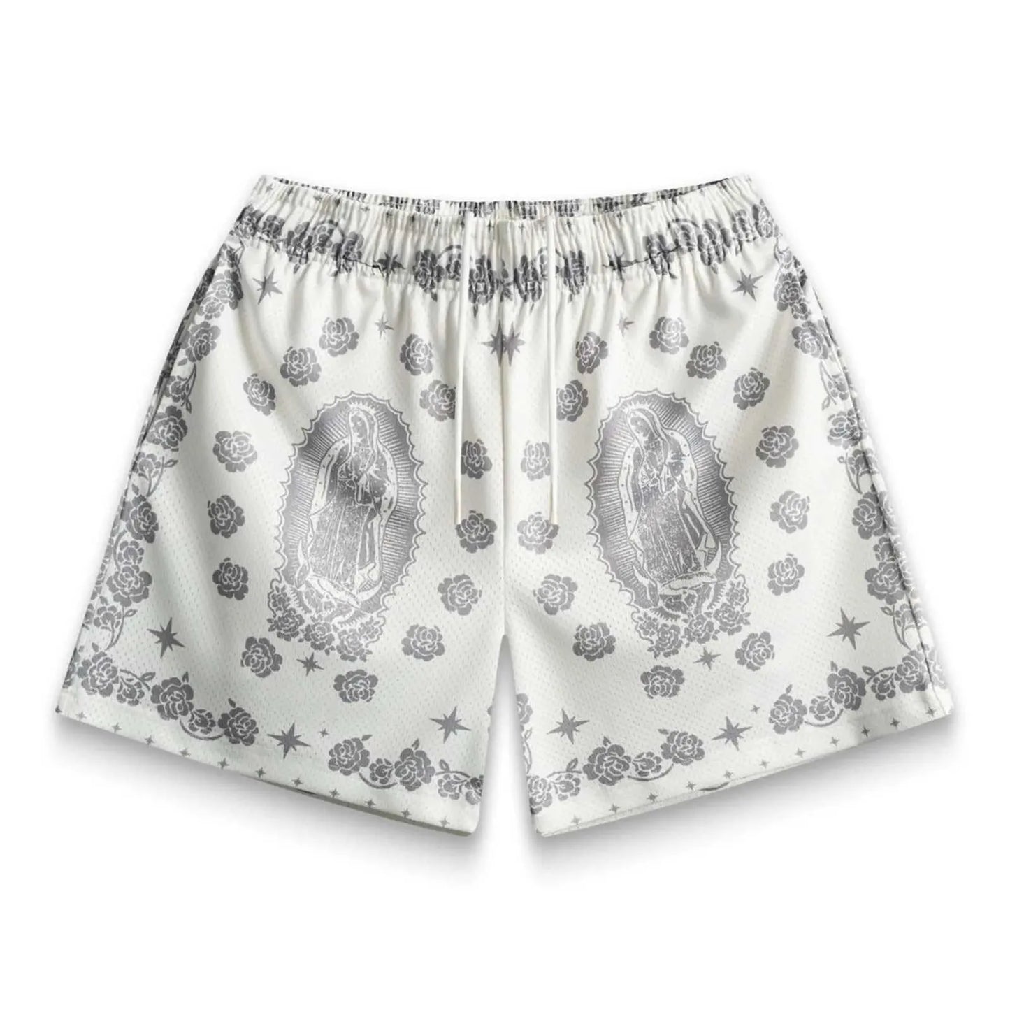 Sacred Saints Paisley Mesh Shorts - Streetwear Boulevard