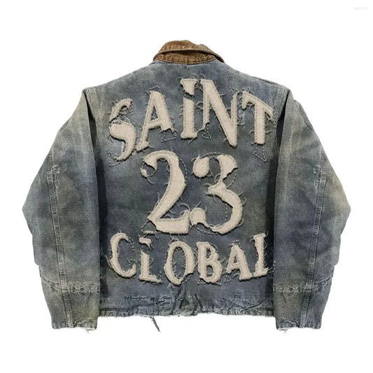 Distressed SAINT GLOBAL Jacket