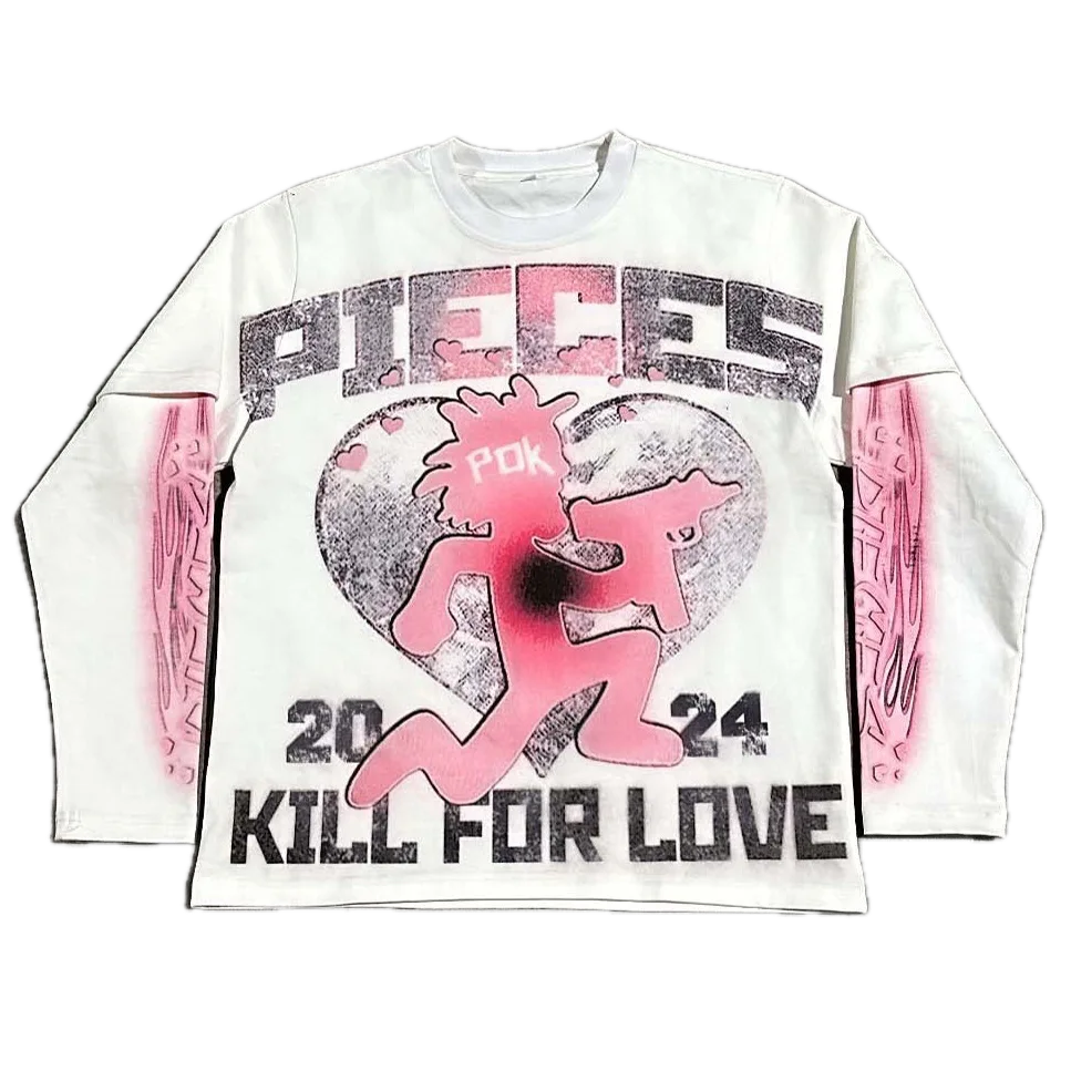 "Pieces" Love Long Sleeve Shirt - Streetwear Boulevard