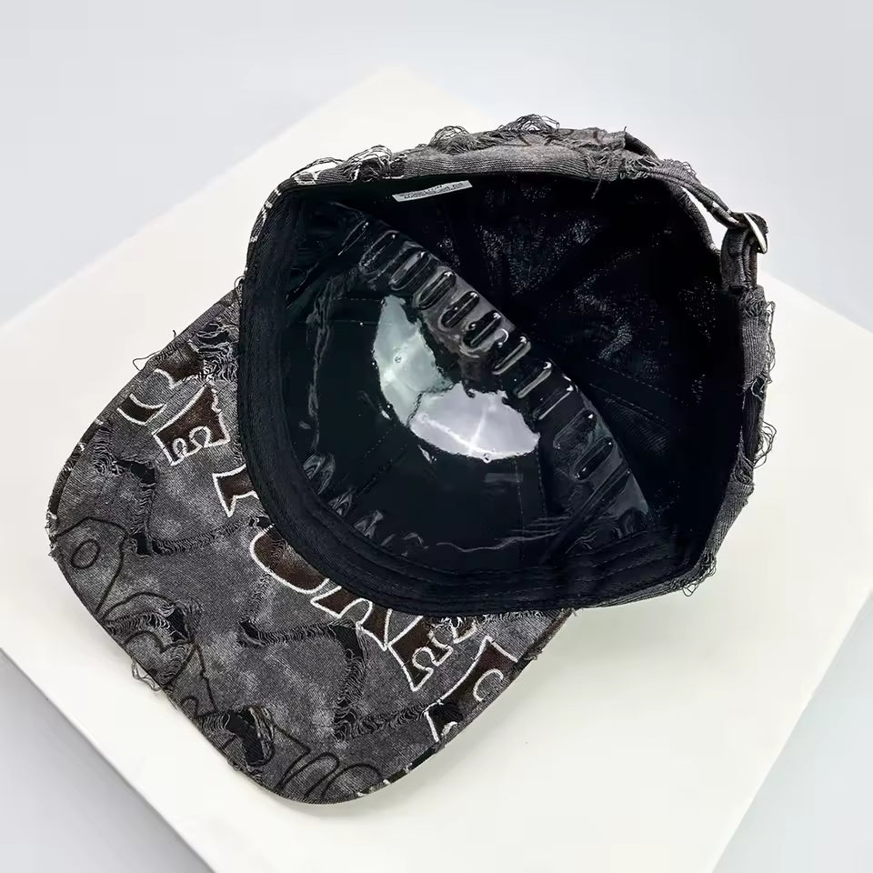 Text Graffiti Adjustable Hat - Streetwear Boulevard