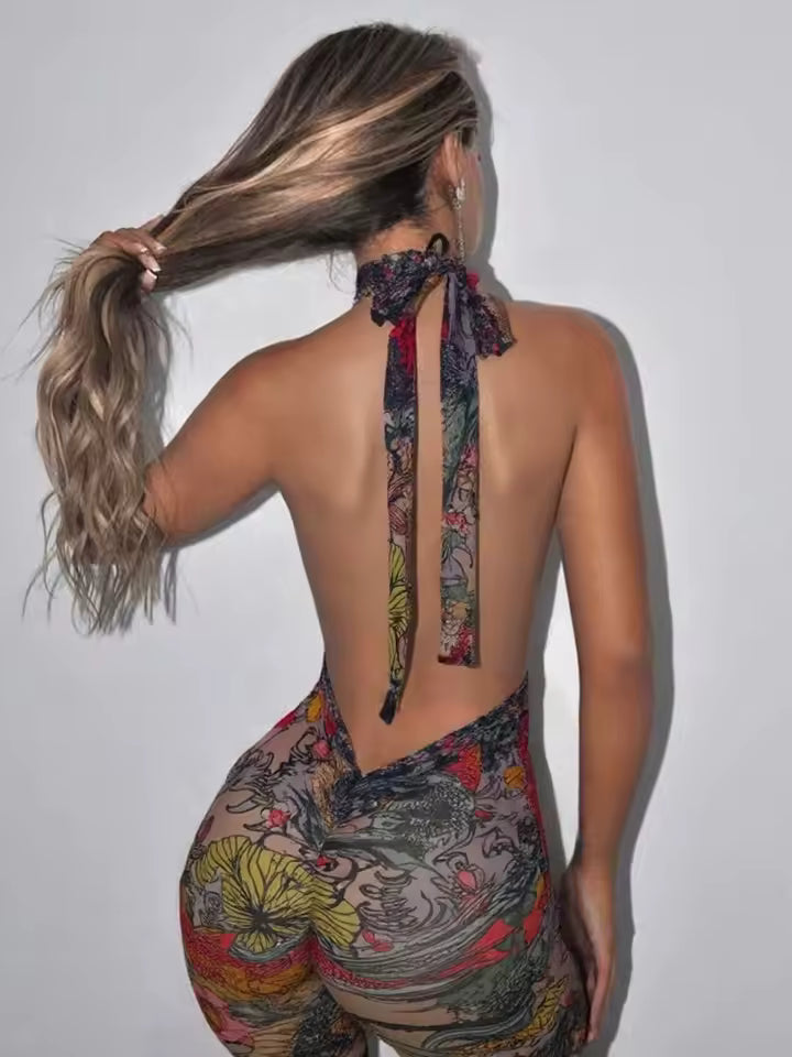 Botanical Bloom Jumpsuit - Streetwear Boulevard