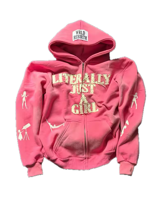 Literally Just A Girl Jacket - Streetwear Boulevard