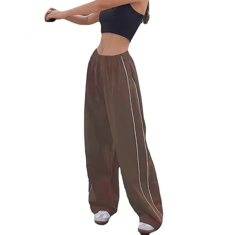 Retro Stripes Parachute Pants - Streetwear Boulevard