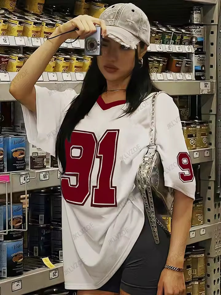 '91 Throwback Jersey Tee - Streetwear Boulevard