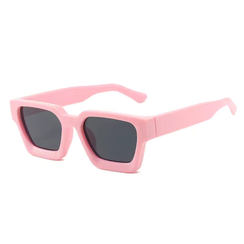 Square Retro Frame Sunglasses - Streetwear Boulevard