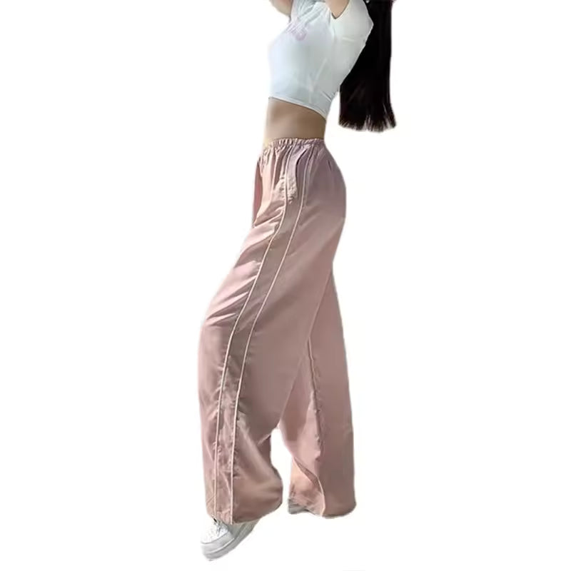 Retro Stripes Parachute Pants - Streetwear Boulevard