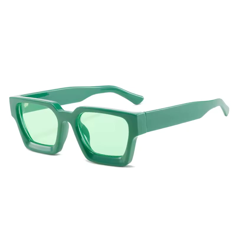 Square Retro Frame Sunglasses - Streetwear Boulevard