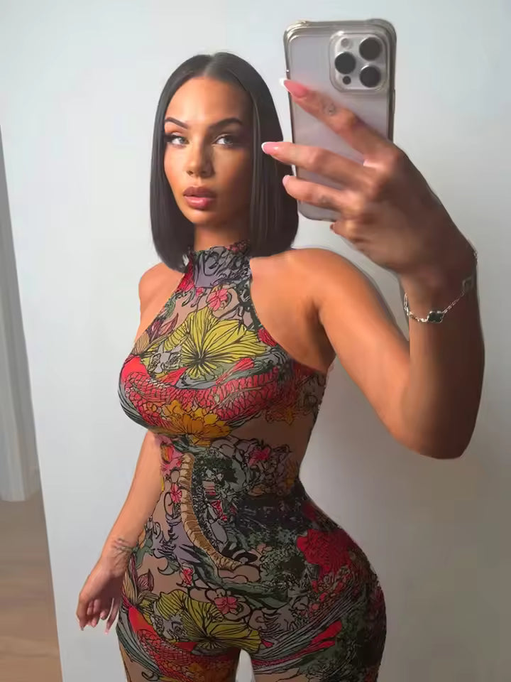 Botanical Bloom Jumpsuit - Streetwear Boulevard