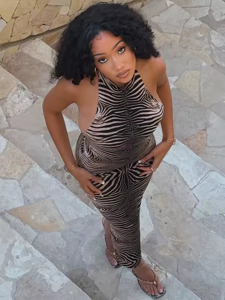 The Zebra Eclipse Dress