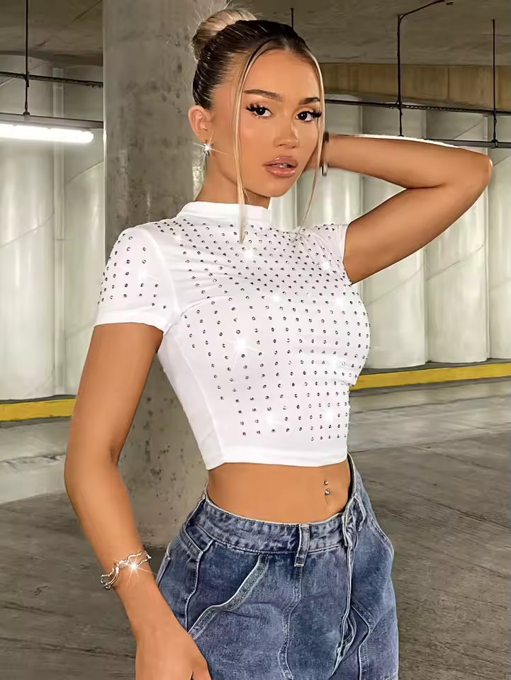 The "Glimmer" Crop Top - Streetwear Boulevard