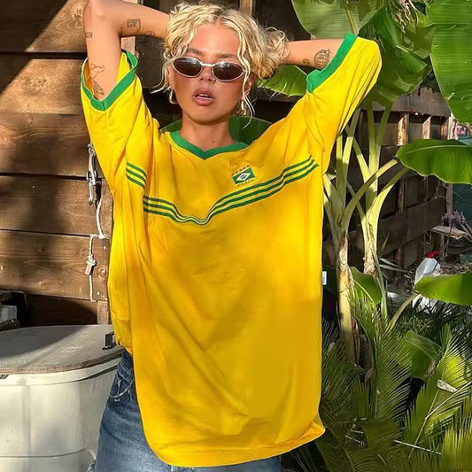 Samba Street Oversized Tee - Streetwear Boulevard