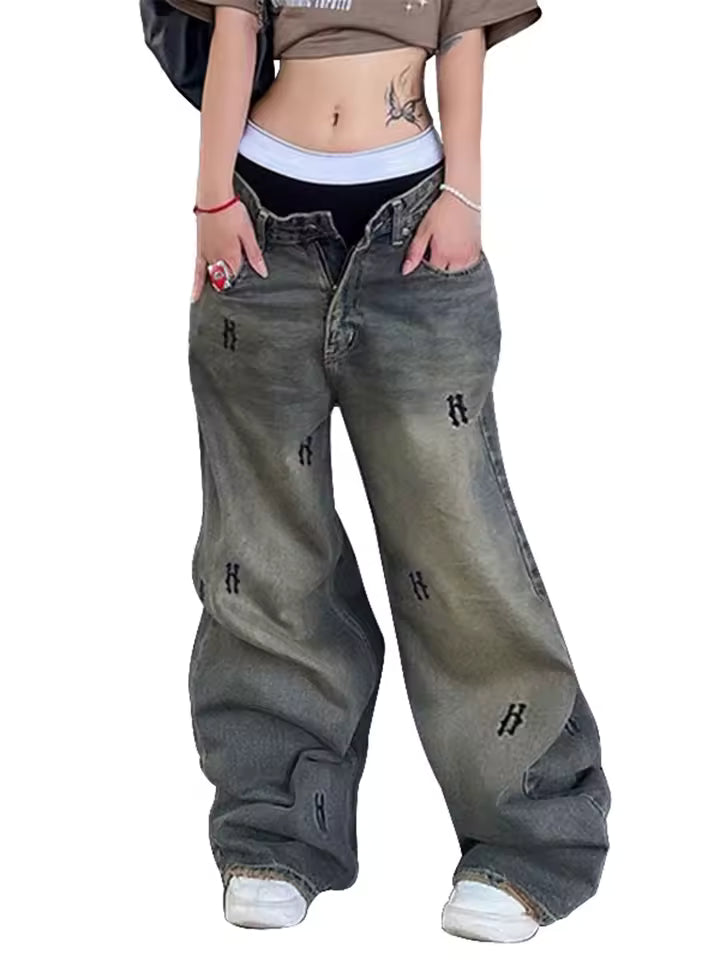Ghost Wash Denim Jeans - Streetwear Boulevard