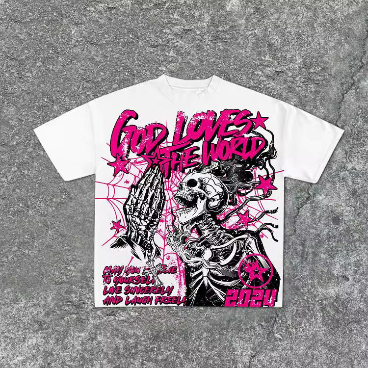 God Loves The World T-Shirt - Streetwear Boulevard