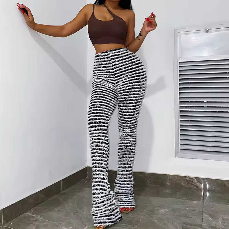 The Shag Stripe Bell Bottoms