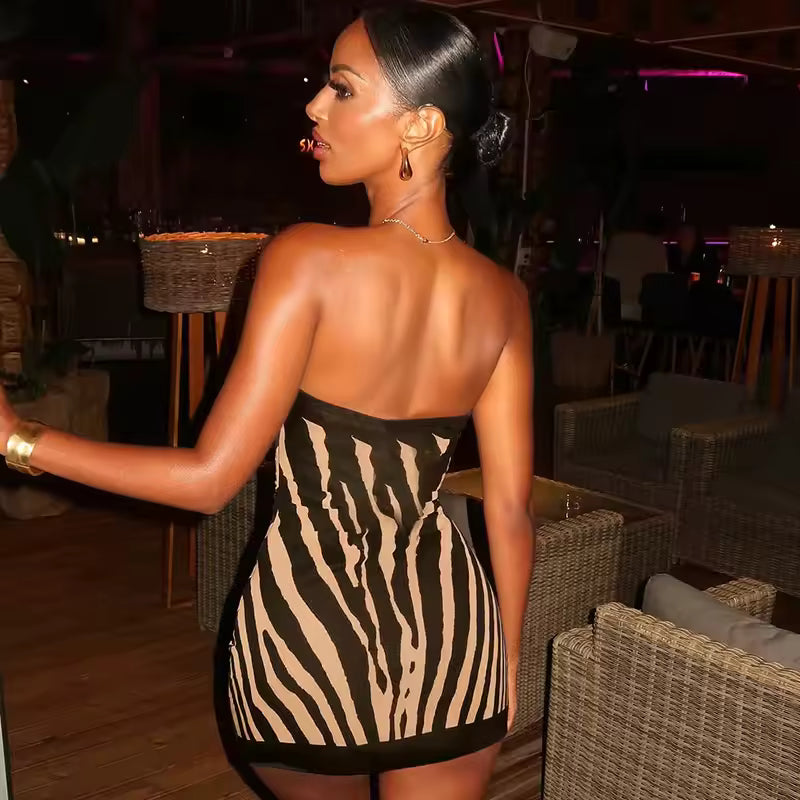 The Striped Horizon Bandeau - Streetwear Boulevard