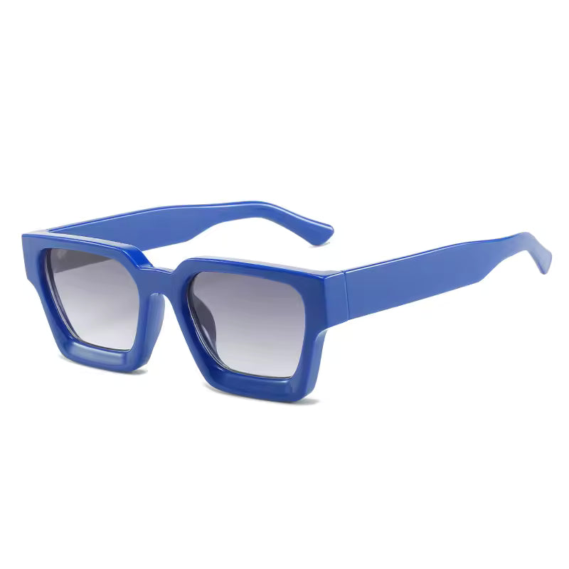 Square Retro Frame Sunglasses - Streetwear Boulevard