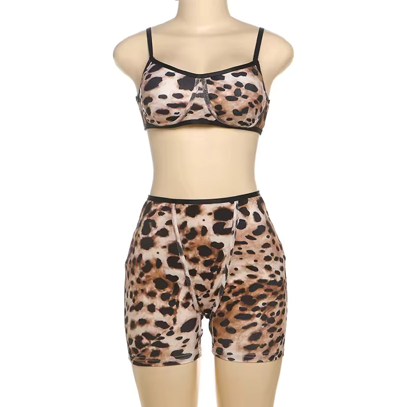 Spotted Sensation Two-Piece Set - Streetwear Boulevard