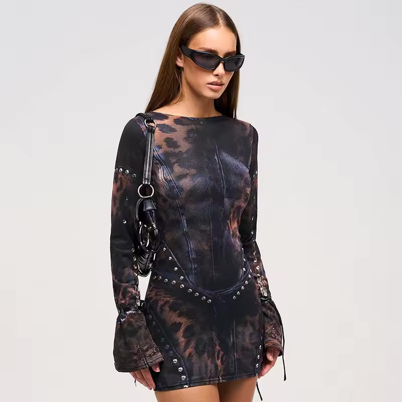 "Dark Instinct" Dress - Streetwear Boulevard