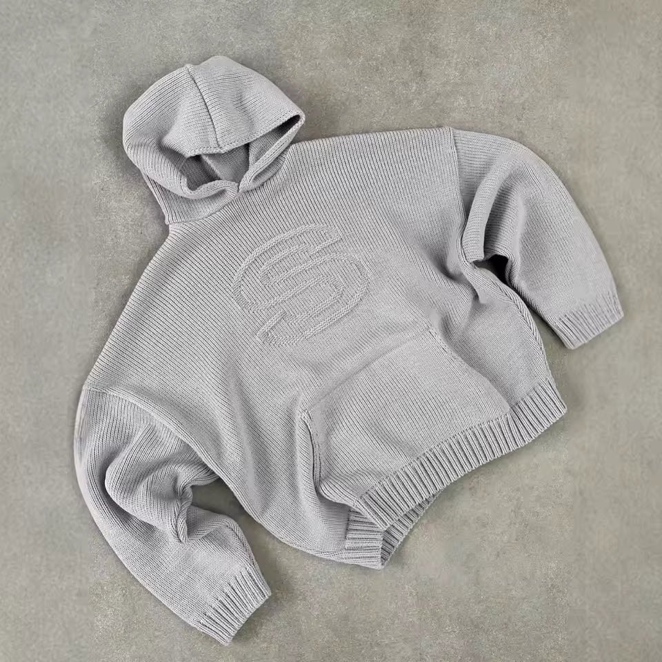 The "Signature" Knit Hoodie - Streetwear Boulevard