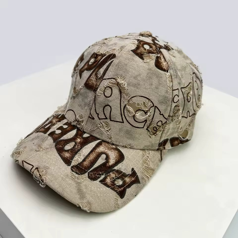 Text Graffiti Adjustable Hat - Streetwear Boulevard