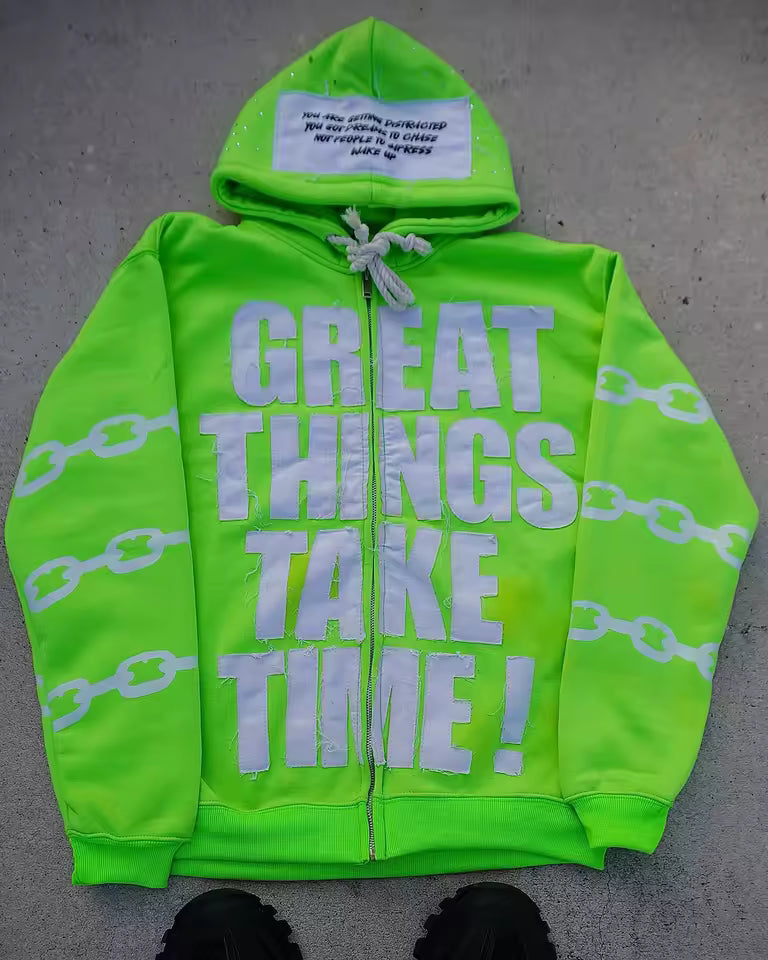Great Things Take Time Jacket