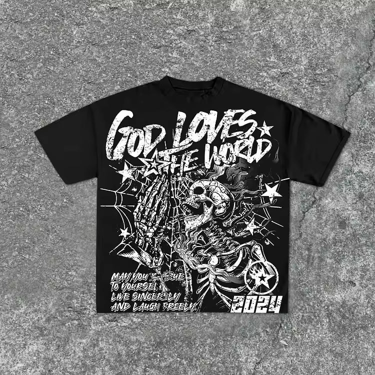 God Loves The World T-Shirt - Streetwear Boulevard