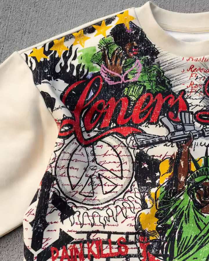 "Loners Diary" T-Shirt - Streetwear Boulevard