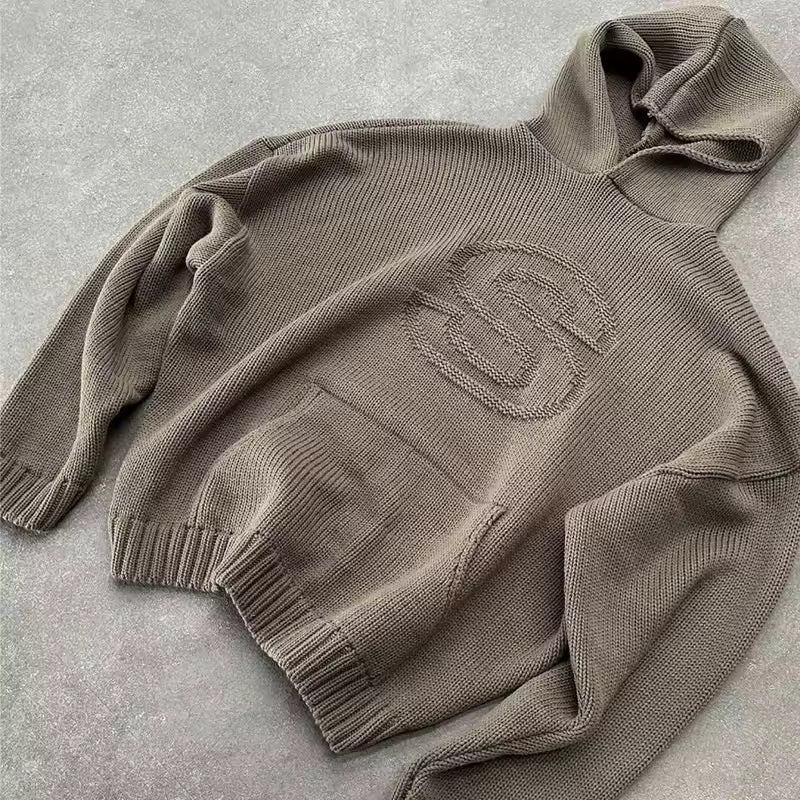 The "Signature" Knit Hoodie - Streetwear Boulevard