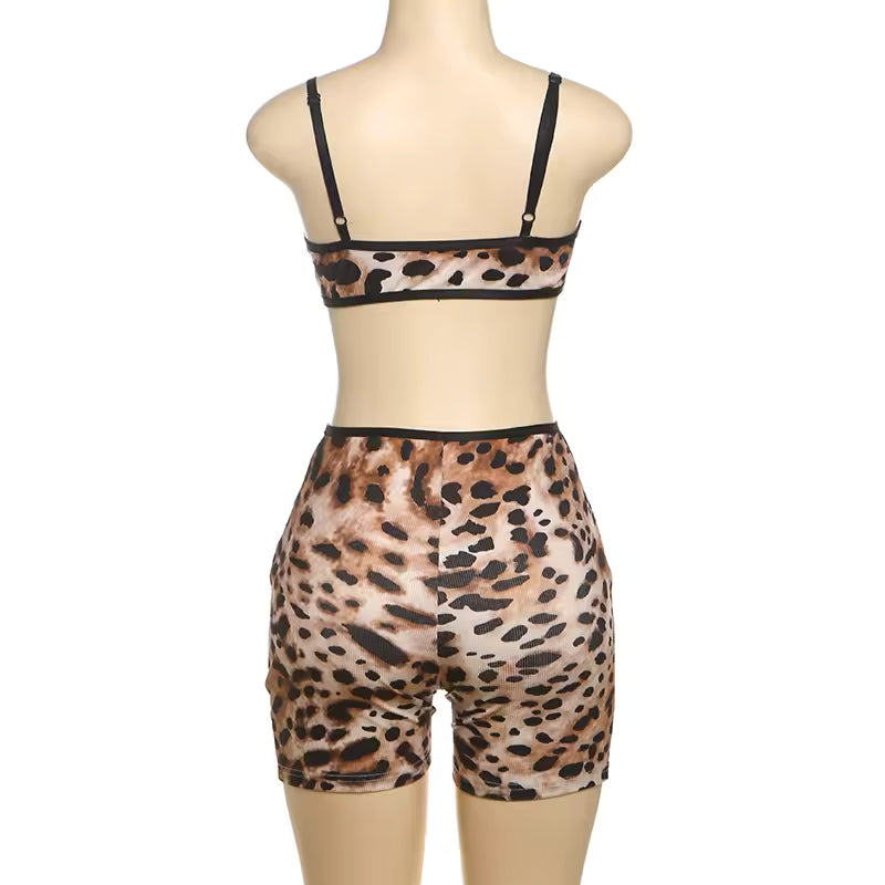 Spotted Sensation Two-Piece Set - Streetwear Boulevard