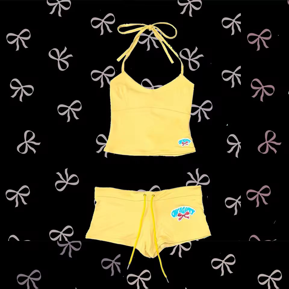 Summer Dream Halter & Shorts Set - Streetwear Boulevard