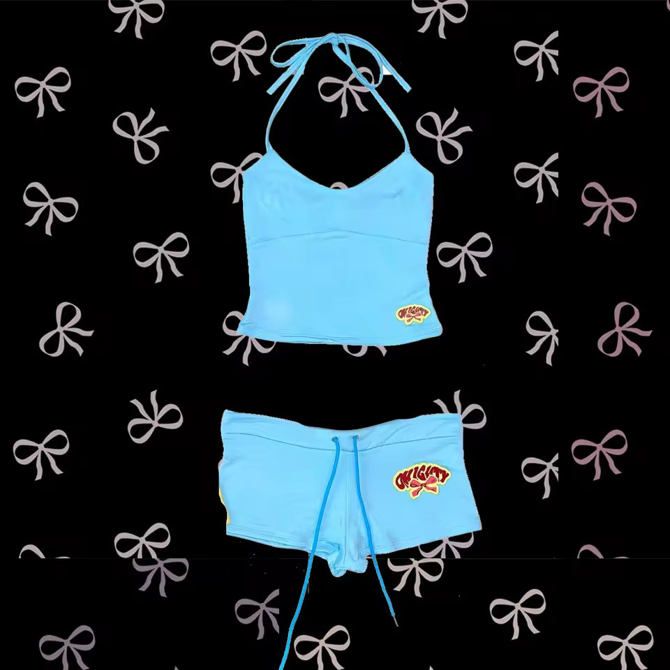 Summer Dream Halter & Shorts Set - Streetwear Boulevard