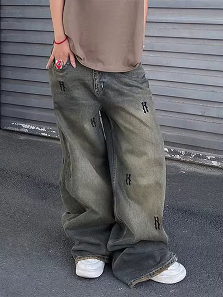 Ghost Wash Denim Jeans - Streetwear Boulevard