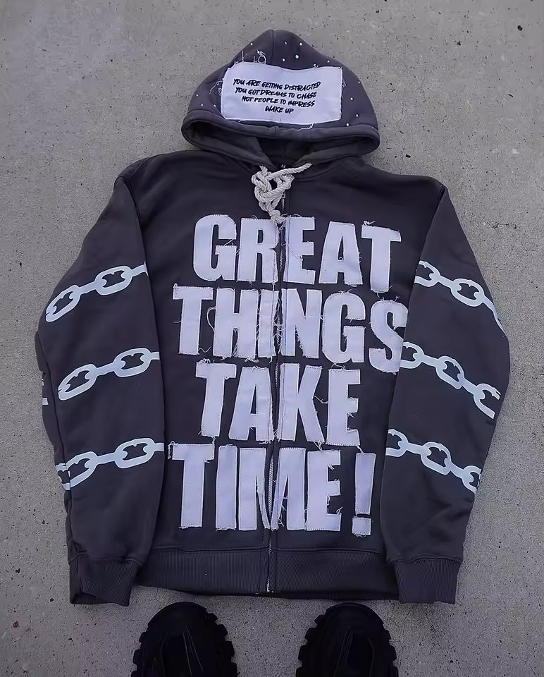 Great Things Take Time Jacket