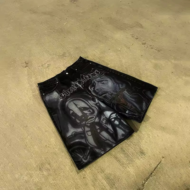 Ghetto Dreams Denim Shorts - Streetwear Boulevard