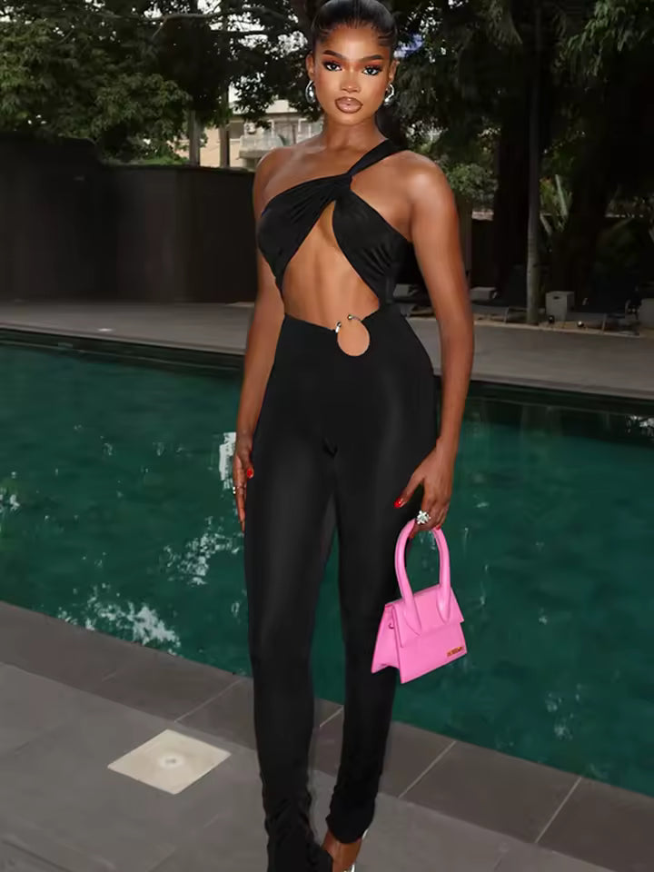 The Midnight Serpentine Jumpsuit - Streetwear Boulevard
