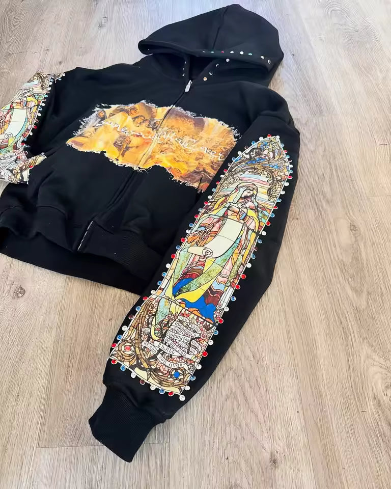 The Stained Glass Mosaic Jacket - Streetwear Boulevard
