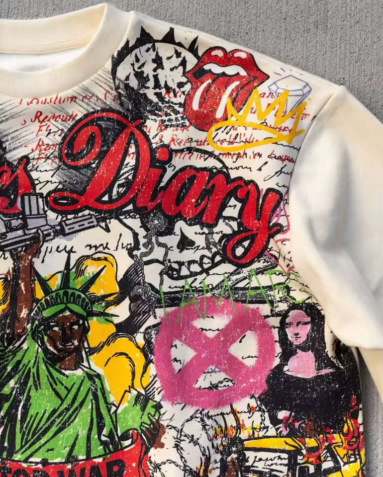 "Loners Diary" T-Shirt - Streetwear Boulevard