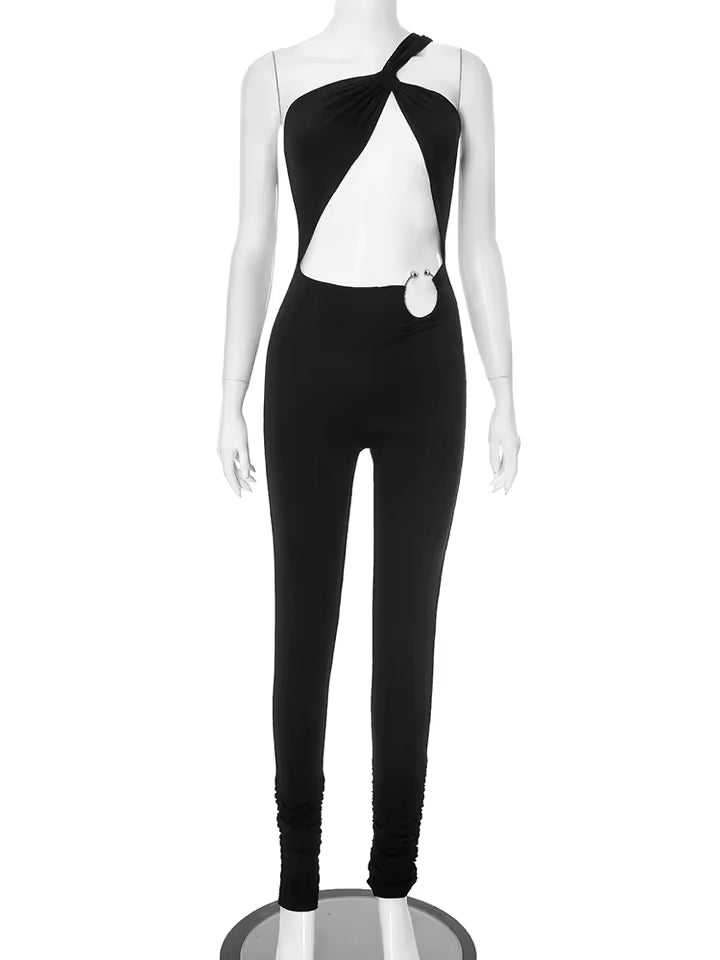 The Midnight Serpentine Jumpsuit - Streetwear Boulevard