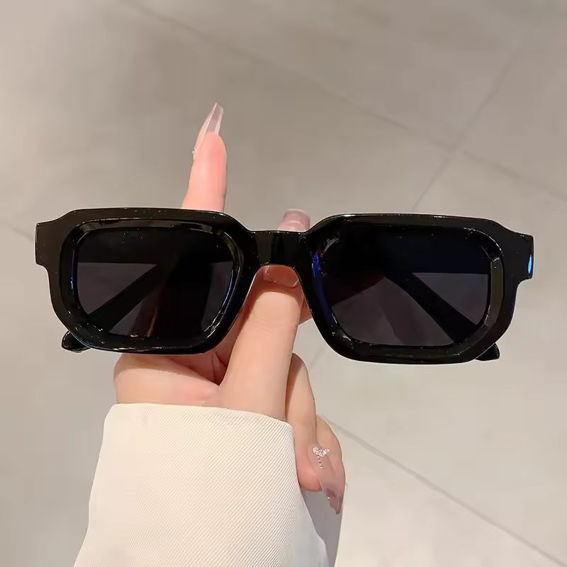 Vintage Rectangle Frame Sunglasses - Streetwear Boulevard