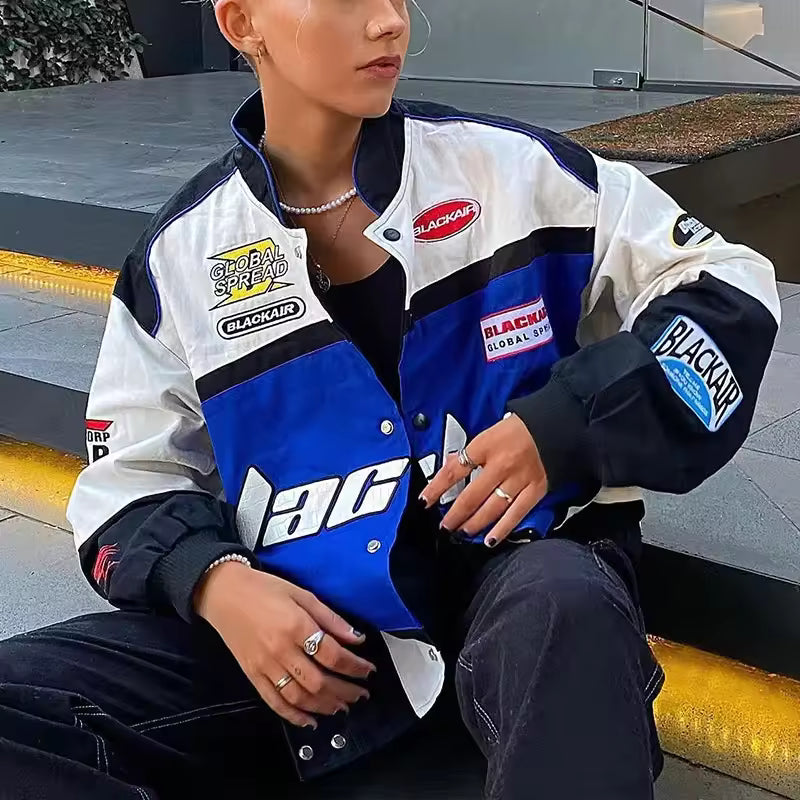 Blackair Racing Bomber Jacket - Streetwear Boulevard
