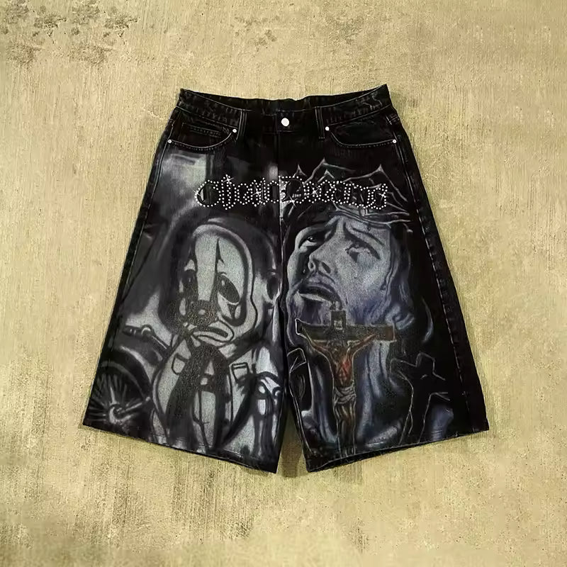 Ghetto Dreams Denim Shorts - Streetwear Boulevard