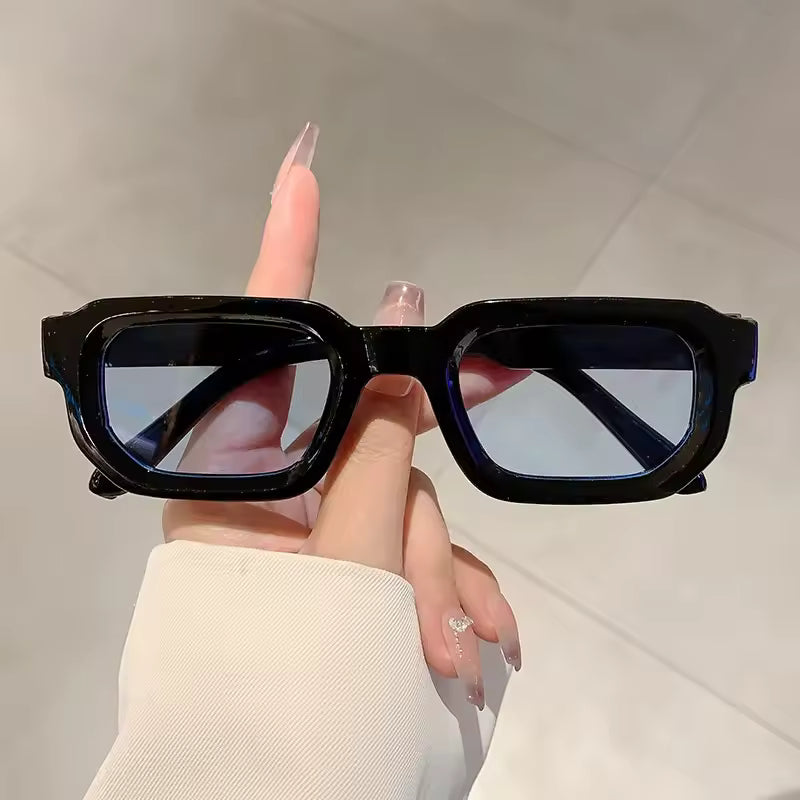 Vintage Rectangle Frame Sunglasses - Streetwear Boulevard