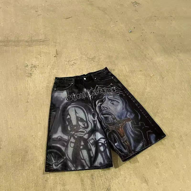 Ghetto Dreams Denim Shorts - Streetwear Boulevard