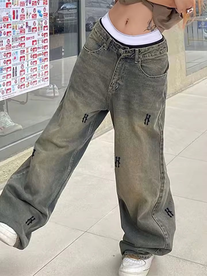 Ghost Wash Denim Jeans - Streetwear Boulevard