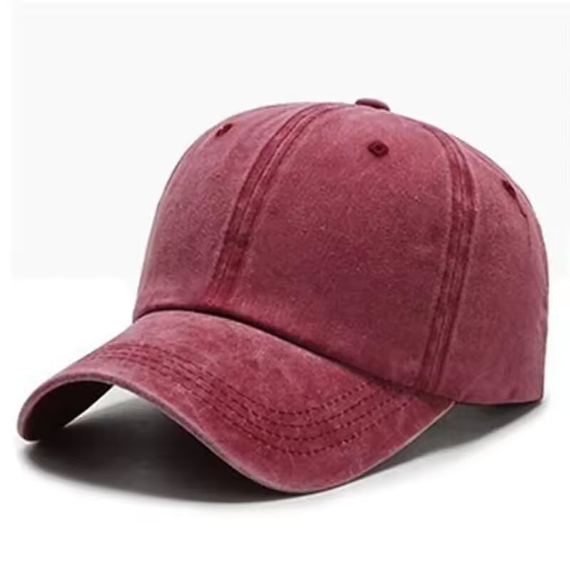 Vintage Washed Solid Color Adjustable Hats - Streetwear Boulevard