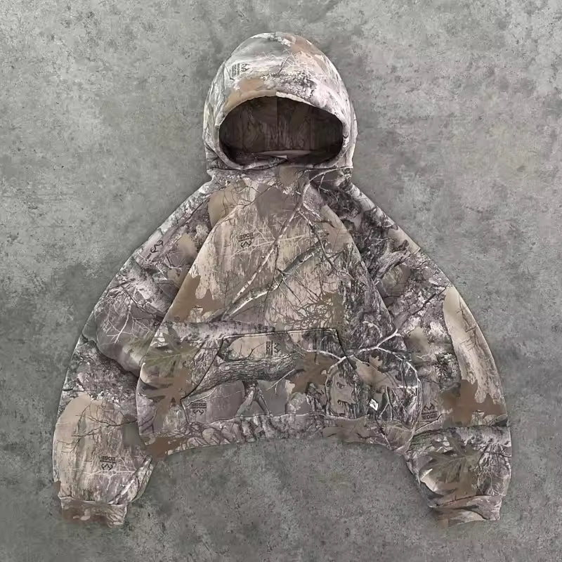 Essential Camo Hoodie - Streetwear Boulevard